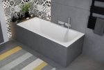 M-acryl Mira Slim egyenes fürdőkád + láb - Image 4