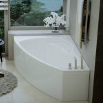 M-acryl Claudia asszimetrikus fürdőkád + láb - Image 4