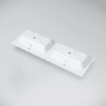 Marmy BERGAMO SLIM dupla mosdó 140x46 cm - Image 4