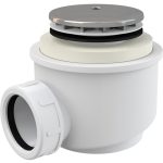 ALCAPLAST A47CR-50 KRÓM ZUHANYTÁLCA SZIFON