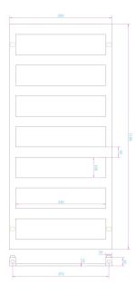 AREZZO design CUBE WHITE törölközőszárító radiátor - Image 2