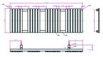 AREZZO design FLAT BLACK 1500x500 törölközőszárítós radiátor AR-FB15050 - Image 4