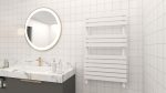 AREZZO design FLAT WHITE 800x500 törölközőszárítós radiátor AR-FW8050 - Image 3