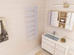 AREZZO design LINEAR WHITE 1200x500 törölközőszárító radiátor AR-LR12050W - Image 5