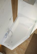 M-acryl Venus asszimetrikus fürdőkád + láb - Image 3