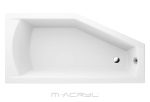 M-acryl Venus asszimetrikus fürdőkád + láb - Image 9