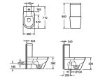 AREZZO design INDIANA kombi wc alsós/hátsó kifolyású AR-102 ( 2 doboz ) - Image 2