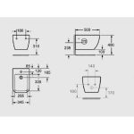 AREZZO design OHIO függesztett bidet AR-203 - Image 4