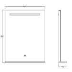 AREZZO design LED okos tükör 60x80cm - Image 3