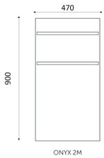 AREZZO design ONYX 2 WHITE MATT elektromos törölközőszárító radiátor - Image 2