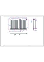 AREZZO design SMART BLACK 800x500 törölközőszárítós radiátor AR-SM8050A - Image 4