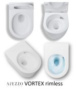 AREZZO design ARIZONA Vortex Rimless függesztett wc fekete - Image 3
