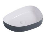 AREZZO design Odessa mosdótál, Szürke/fehér AR-460 - Image 3
