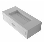 iStone falra szerelhető fürdőszobai bútor mosdóval – ICP 10025 / 38416 - Image 2