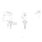 ICF 111320 BRUSH GOLD mosdó csaptelep, szálcsiszolt arany - Image 3