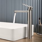 ICF 111321BS magas mosdó csaptelep, szálcsiszolt acél - Image 2