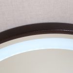 ICL 1398BR LED Fürdőszobai Tükör – Kerek, 60 cm, bronz kerettel - Image 5