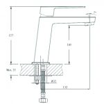 ELINOR ICF 1491085 – Egykaros sárgaréz mosdócsaptelep Neoperl perlátorral - Image 3