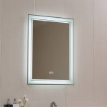 ICL 1814 LED Fürdőszobai Tükör – 60×80 cm, világítással, érintőkapcsolóval, páramentesítővel