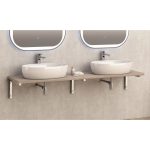 Falra szerelhető PVC fürdőszobai pultlap – ICP 18146-2, PS083 fa hatású kivitel - Image 3