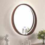 ICL 1857WOODEN-60 – LED világítással ellátott tükör, fa kerettel - Image 4