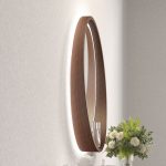 ICL 1857WOODEN-60 – LED világítással ellátott tükör, fa kerettel - Image 6