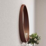 Tükör ICM 1858WOODEN – Kerek fa keretes tükör - Image 4