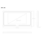 ICL 1903 SMART – Okos LED fürdőszobatükör, 32” érintőkijelzővel - Image 4
