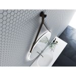 ICL 1909DB sötétbarna LED tükör – Ø80 cm - Image 3