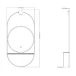 SAVONA White LED Fürdőszobai Tükör – 1943MW - Image 3