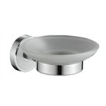 ICA 3459W – Fali szappantartó króm-fehér kivitelben