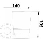 ICA 2302 – Arany színű pohártartó – SAHARA Luxus Fürdőszobai Kiegészítő - Image 2