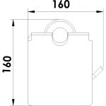 ICA 2307 – Arany színű WC papír tartó fedéllel – SAHARA Luxus Fürdőszobai Kiegészítő - Image 2
