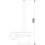 ICA 2309 – Luxus arany WC kefetartó – SAHARA Fürdőszobai Kiegészítő - Image 2