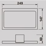 ICA 2523 – Falra szerelhető ezüst törölközőtartó gyűrű – ERIN Luxus Fürdőszobai Kiegészítő - Image 2