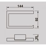 ICA 2551 – Luxus WC-papír tartó – ERIN Fürdőszobai Kiegészítő - Image 2