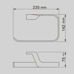 ICA 2823GOLD – SANYA aranyszínű törölközőtartó gyűrű | LUX fürdőszobai kiegészítő - Image 3