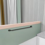 ICA 2824B – MELANIYA kollekció | Fali törölközőtartó rúd 60 cm | Matt fekete kivitel - Image 2