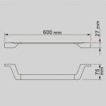 SANYA ICA 2824GOLD – Fali törölközőtartó (60 cm) - Image 3