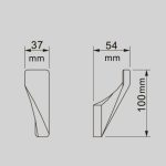 RIHANNA ICA 2853G Fali Akasztó – GunMetal színben - Image 3