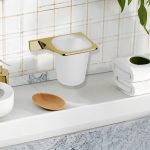 SANYA ICA 2858GOLD Fali Pohártartó / Fogkefetartó - Image 2