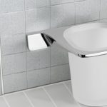 ICA 2858 Fali Pohártartó / Fogkefetartó – Ezüst, fényes kivitel - Image 4