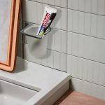 ICA 2858 Fali Pohártartó / Fogkefetartó – Ezüst, fényes kivitel - Image 5