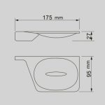 SANYA ICA 2859GOLD Fali Szappantartó – Arany - Image 3