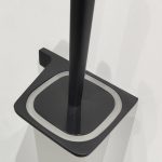 MELANIYA ICA 2894B – Fali WC-kefetartó, fekete matt kivitelben - Image 4