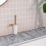 ELIDA ICA 2894RG – Fényes rózsaarany WC-kefetartó, falra szerelhető - Image 2