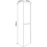 Fali Fürdőszobai Oszlopszekrény – ICP 3012 WOODEN - Image 4