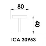 ICA 30953 Dupla fali akasztó – ARIEL Fürdőszobai Kiegészítő - Image 2