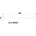 ICA 30955 Ötös fali akasztósor – ARIEL Fürdőszobai Kiegészítő - Image 2