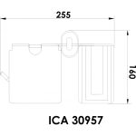 ICA 30957 Fali WC-papír tartó – ARIEL fürdőszobai kiegészítő - Image 2